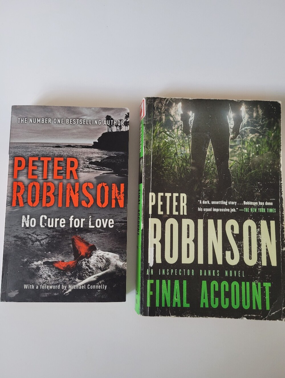 2 Peter Robinson Mystery Books Bundle No Cure for Love, Final Account